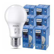 PHILIPS 6x stmievateľná LED žiarovka E27 8W 806lm 5CCT CorePro 2700K - 6500K