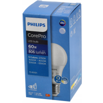 PHILIPS 6x stmievateľná LED žiarovka E27 8W 806lm 5CCT CorePro 2700K - 6500K