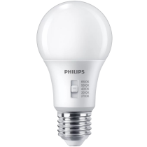 LED žiarovka E27 stmievateľná 8W 806lm A60 5CCT Philips 2700K - 6500K