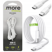 BERGE Rýchla sieťová nabíjačka USB / USB-C / USB-A + kábel USB-C 1 m (100 cm), 20 W – sada