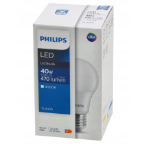 BERGE SADA 10 KS LED žiaroviek PHILIPS E27 4,9W 470 lm Neutrálna farba 4000K