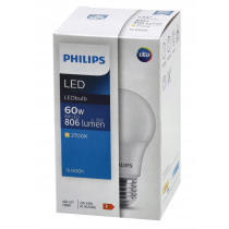 BERGE SADA 10 LED žiaroviek E27 8W 806lm PHILIPS tepla biela 2700K A60