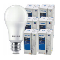 BERGE SADA 6 KS LED žiaroviek PHILIPS E27 4,9W 470 lm Neutrálna farba 4000K