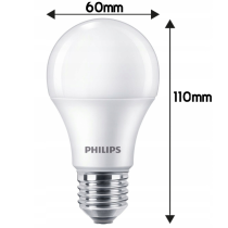 SADA 6 KS LED žiaroviek PHILIPS E27 8W 806lm Neutrálna farba 4000K A60