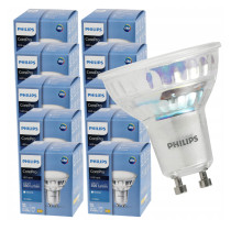 10x GU10 LED žiarovka PHILIPS 4,9W 550lm 4000k prémiová