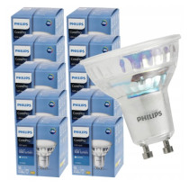BERGE 10x GU10 LED žiarovka PHILIPS 4,9W 550lm 4000k prémiová