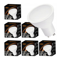BERGE 6x LED žiarovka GU10 8W teplá farba 3000K 720lm SMD 2835