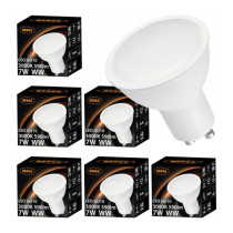 ECOLIGHT 6x LED žiarovka GU10 8W teplá farba 3000K 720lm SMD 2835
