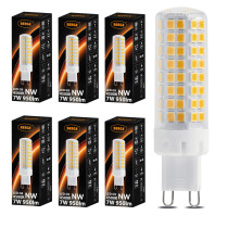 BERGE 6x LED žiarovka G9 7W 950lm - neutrálna farba 4500K