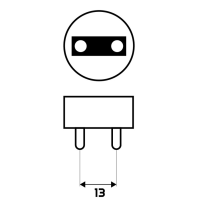 BERGE SADA 2x Philips LED trubica 60cm 9W 900lm 4000K 20 000h T8 EcoFit