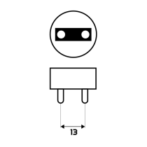 BERGE SADA 8x Philips LED trubica 60cm 9W 900lm 4000K 20 000h T8 EcoFit