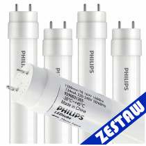 BERGE SADA 4x LED trubicové svetlo 120cm 18W 4000K 1800lm G13 Philips Neutral