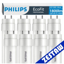 SADA 8 ks LED trubíc Philips 120 cm 17,5W 1800 lm 4000 K 30 000 h EcoFit