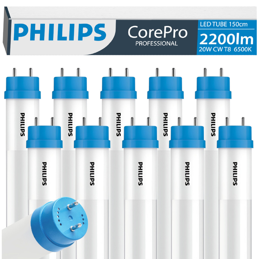 BERGE 10x LED žiarivka 150cm 20W studenia biela T8