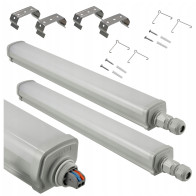 BERGE 2x Stropné LED svietidlo do garáže 15W 60cm 1800lm hermetické 4000K