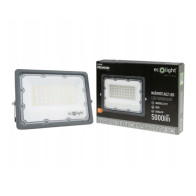 BERGE LED reflektor 50W 4000K 5000LM IP65 čierny - neutrálná biela