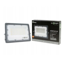 BERGE LED reflektor 50W 4000K 5000LM IP65 čierny - neutrálná biela