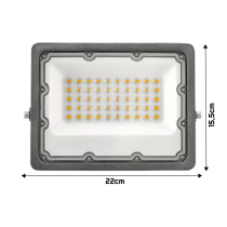 BERGE 50W LED reflektor + stojan 140cm - neutrálna biela