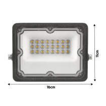 BERGE LED reflektor 2x20W + stojan 140cm - neutrálna biela