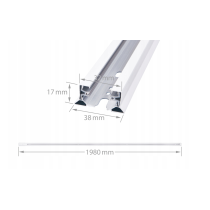 BERGE LED koľajnica 2m + 5x GU10 bodové žiarovky - Sada