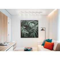 BERGE LED koľajnica 2m + 5x GU10 bodové žiarovky - Sada