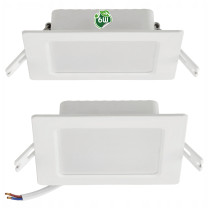 ECOLIGHT Zapustená LED stropná lampa 6W 660lm 4000K biela