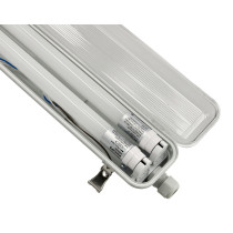 BERGE SADA 6x hermetických svietidiel Philips 128 cm + 12x vodotesných LED trubíc do garáže