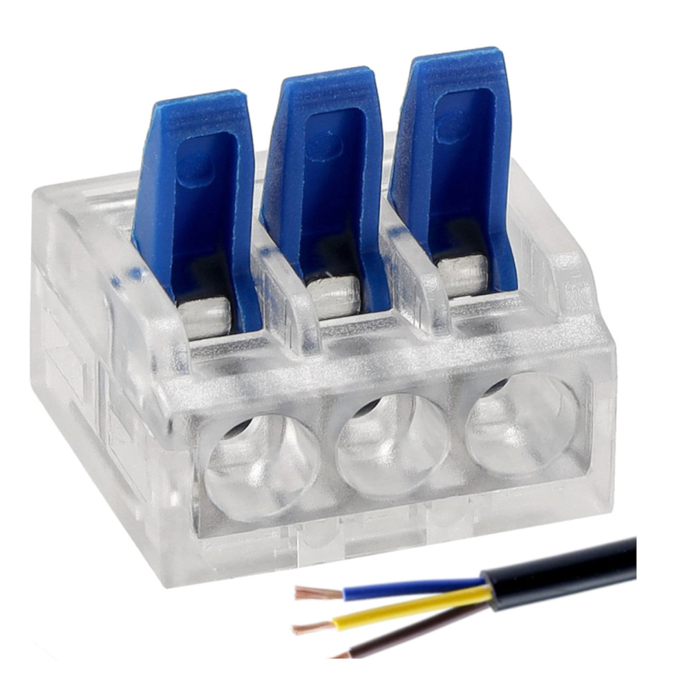 BERGE Rýchlokonektor 3-vodičový rýchlokonektor 32A 0,2-4 mm 4KV Inštalácia 250V