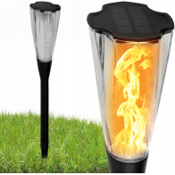 BERGE Solárna LED lampa TORCH Premium IP65 - 65 cm