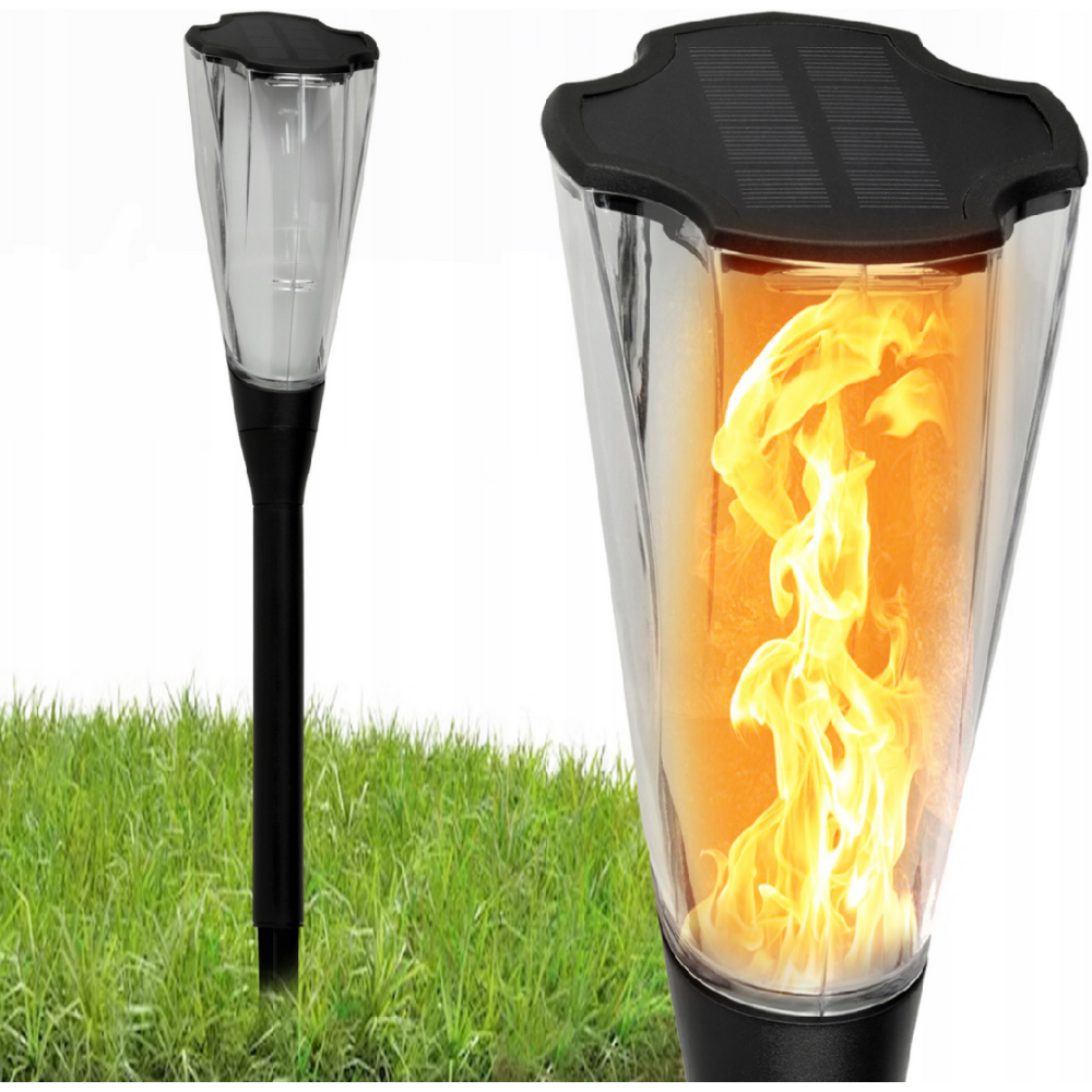 BERGE Solárna LED lampa TORCH Premium IP65 - 65 cm