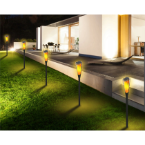 BERGE Solárna LED lampa TORCH Premium IP65 - 65 cm