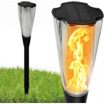 BERGE Solárna LED lampa TORCH Premium IP65 - 65 cm