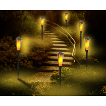 BERGE Solárna LED lampa TORCH Premium IP65 - 65 cm