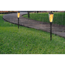 BERGE Solárna LED lampa TORCH Premium IP65 - 65 cm