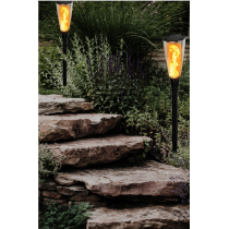 BERGE Solárna LED lampa TORCH Premium IP65 - 65 cm
