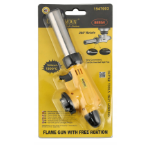 BERGE Plynový horák na strechu 1300° nastaviteľný Premium + 6 plynových kartuší