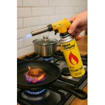 BERGE Plynový horák na strešné krytiny 1300° nastaviteľný Premium + 4x plynová kartuša