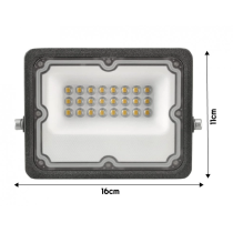 BERGE 20W LED reflektor + stojan 140cm - neutrálna biela