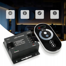 BERGE Sada LED pásikov 15m COB neón 12v 180w silné jasné svetlo napájací zdroj diaľkové ovládanie