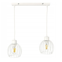 BERGE LED stropná závesná lampa s nastaviteľným guľovým materiálom biela