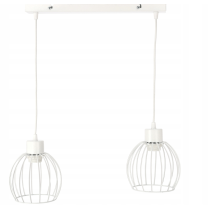 BERGE LED stropná závesná lampa s nastaviteľným guľovým materiálom biela