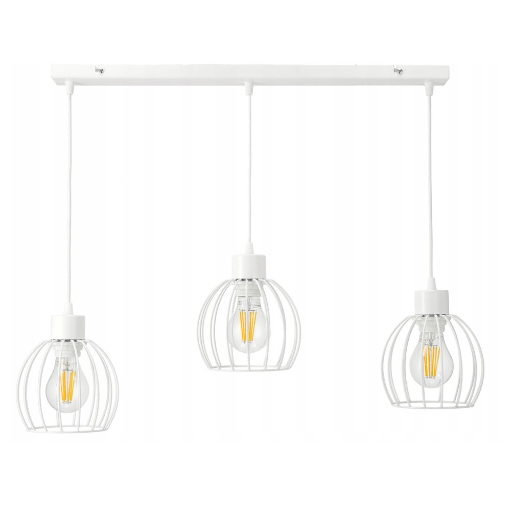 BERGE LED stropná závesná lampa s nastaviteľnými E27 káblami