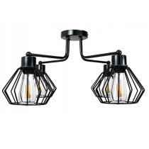 BERGE Závesná lampa DRON 4xe27 - kovová lemovaná