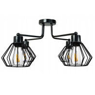 BERGE Závesná lampa DRON 4xe27 - kovová lemovaná