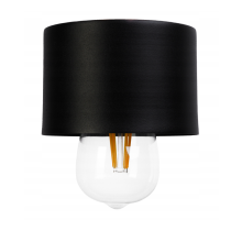 BERGE Závesná lampa na strop LOFT, 4x čierny hrnček