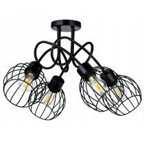 BERGE Závesná stropná LOFT 4x drôtená guľa