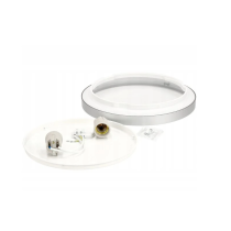 BERGE LED stropné svietidlo semo-r silver - 2xe27 ip20 + 2xe27 10w sviečka - teplá biela