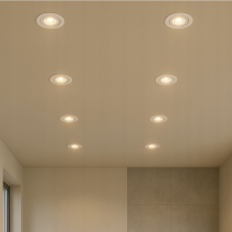 BERGE Pohyblivé zapustené svietidlo GU10 s 3w žiarovkou - teplá farba