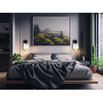 BERGE Nástenná lampa 1x E27 LOFT edison LED nad zrkadlové sklo