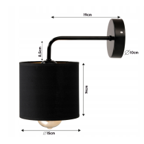 BERGE Nástenná lampa E27 LOFT edison